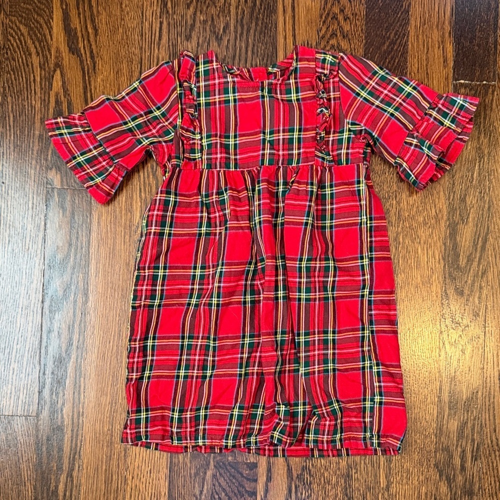 Classic Whimsy Red Plaid Olivia Dress